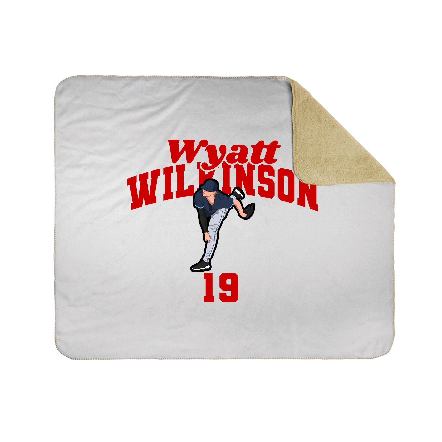 Throw Blanket — Signature Arch in White