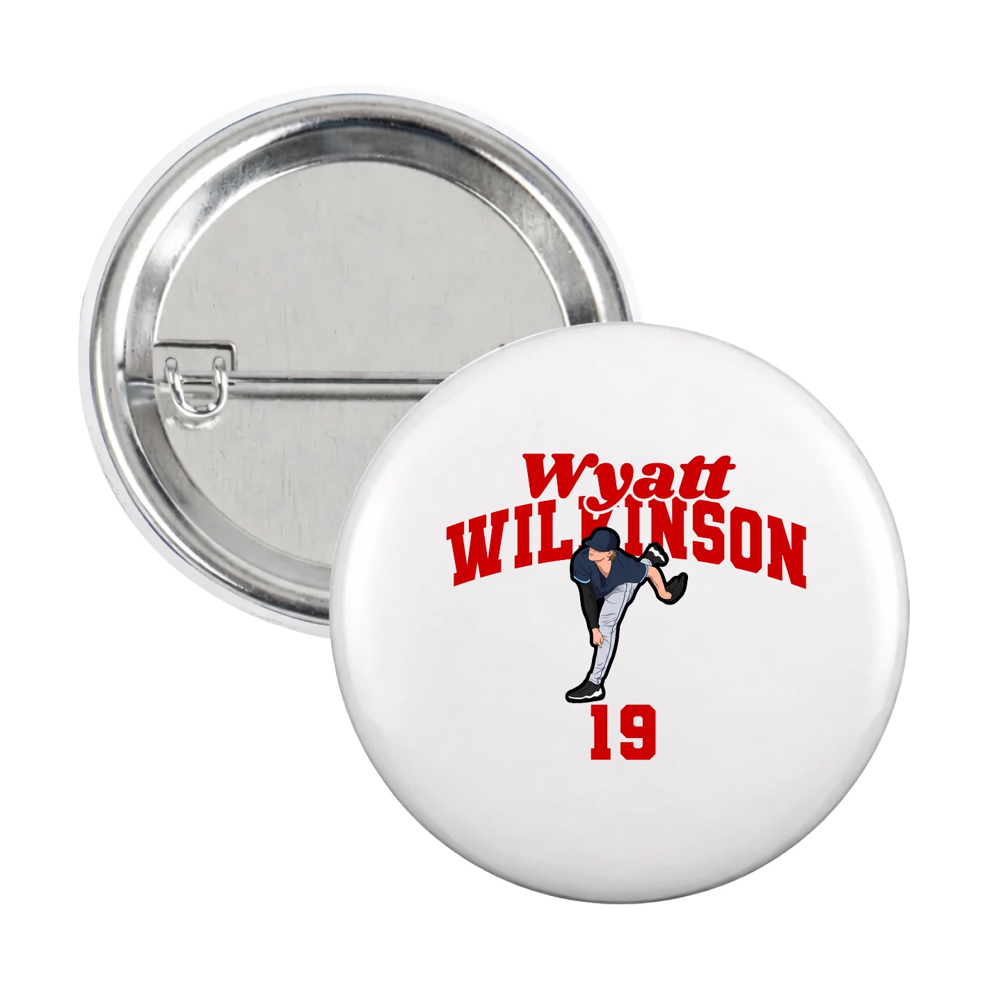 Game Day Button — Signature Arch in White