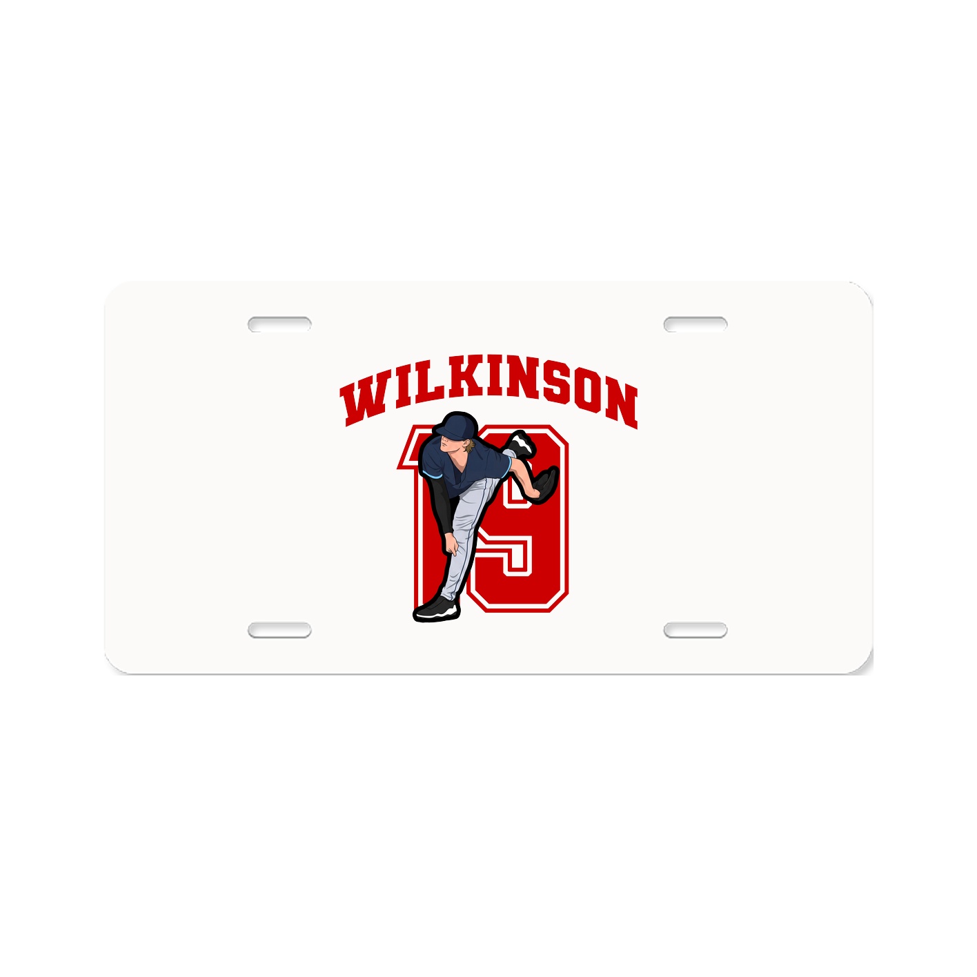 License Plate — Number in Classic