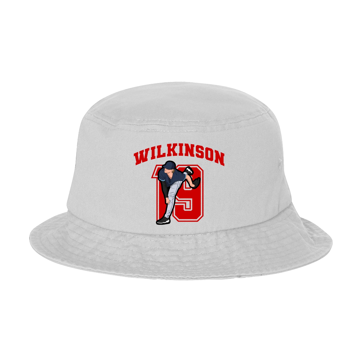 Bucket Cap — Number in White