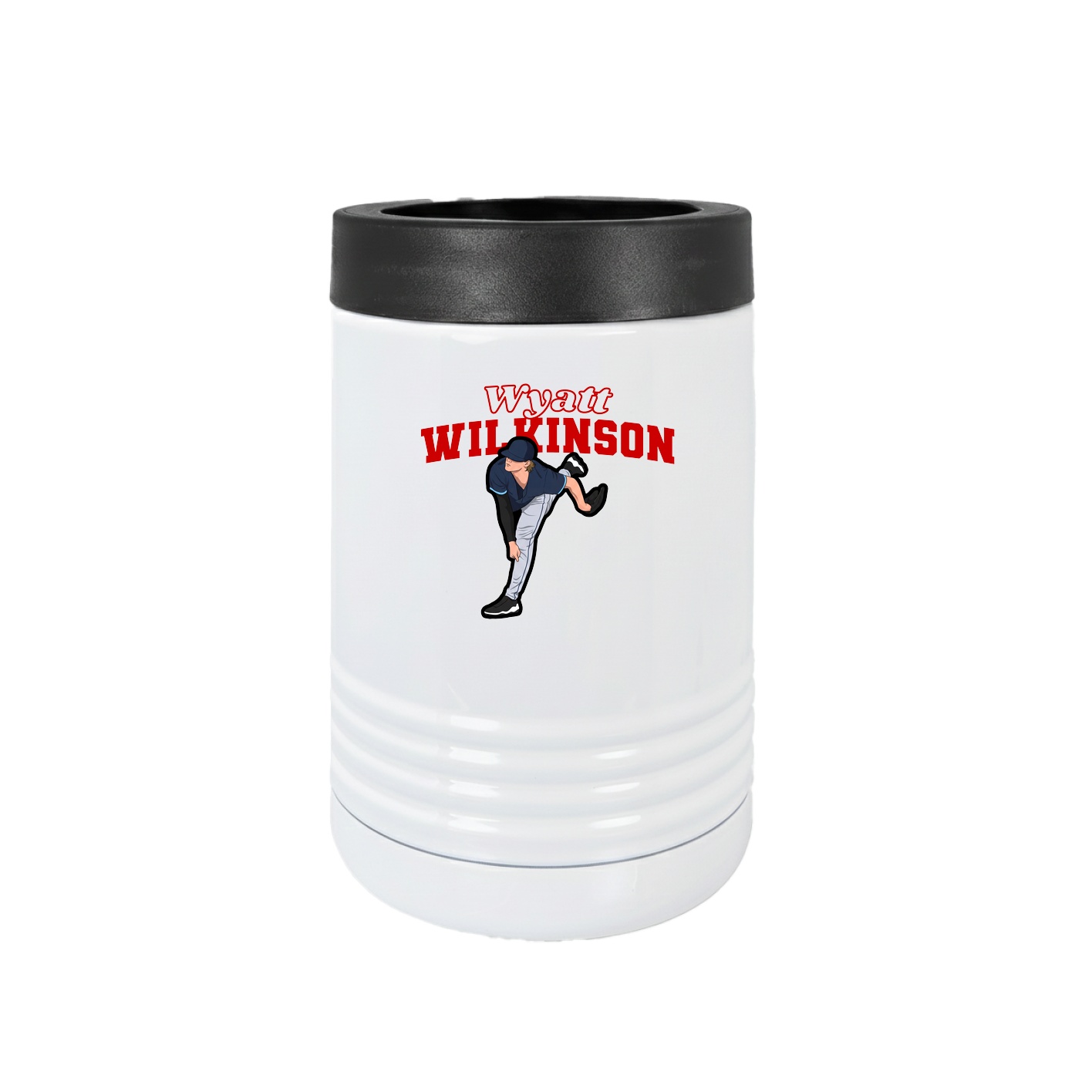 Beverage Holder — Name Arch in White
