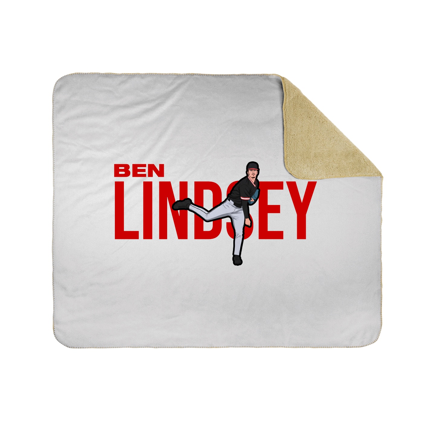 Throw Blanket — Player Name in White