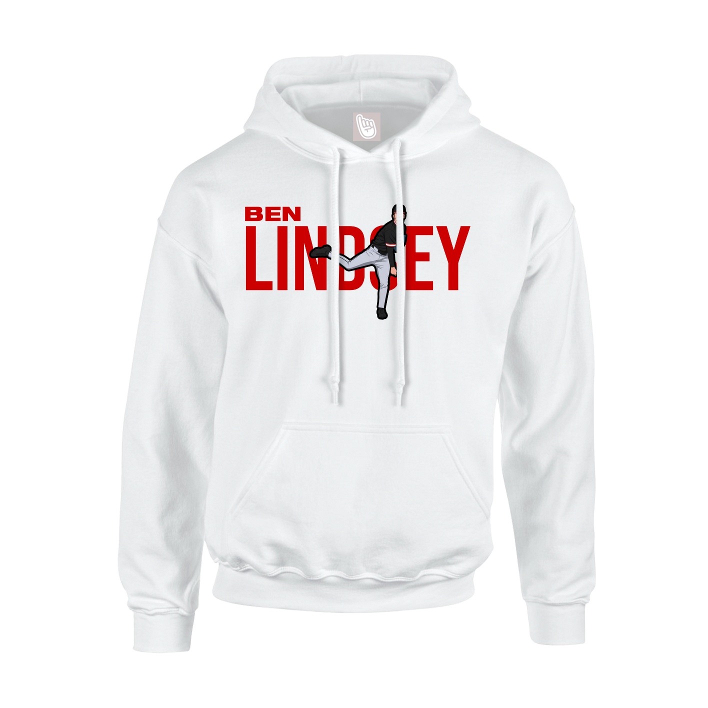 Youth Hoodie — Player Name in White