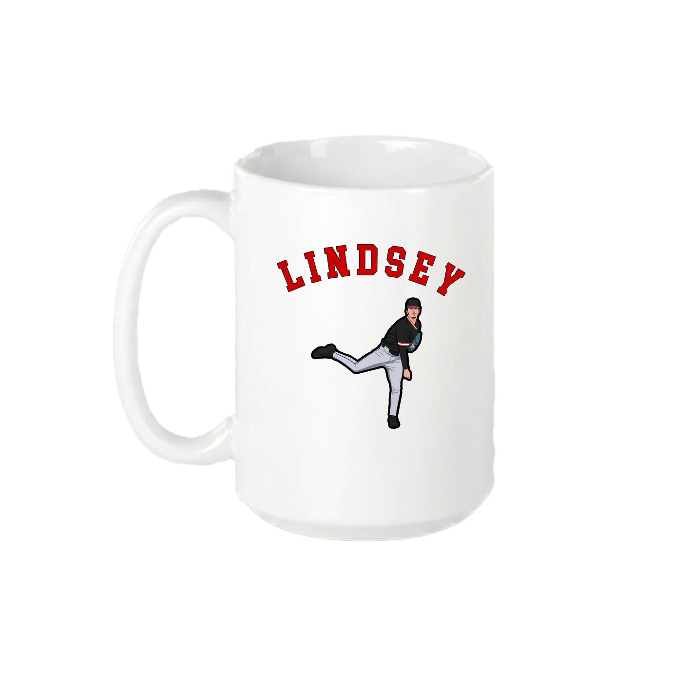 15oz Coffee Mug — Shirsey Arch in White
