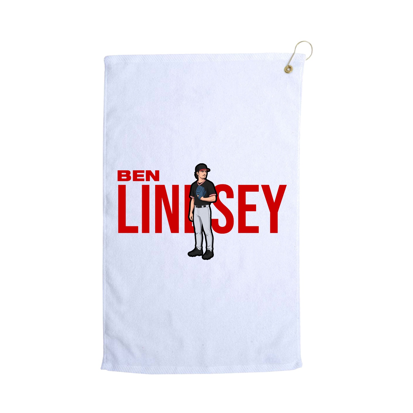 Golf Towel — Player Name in White