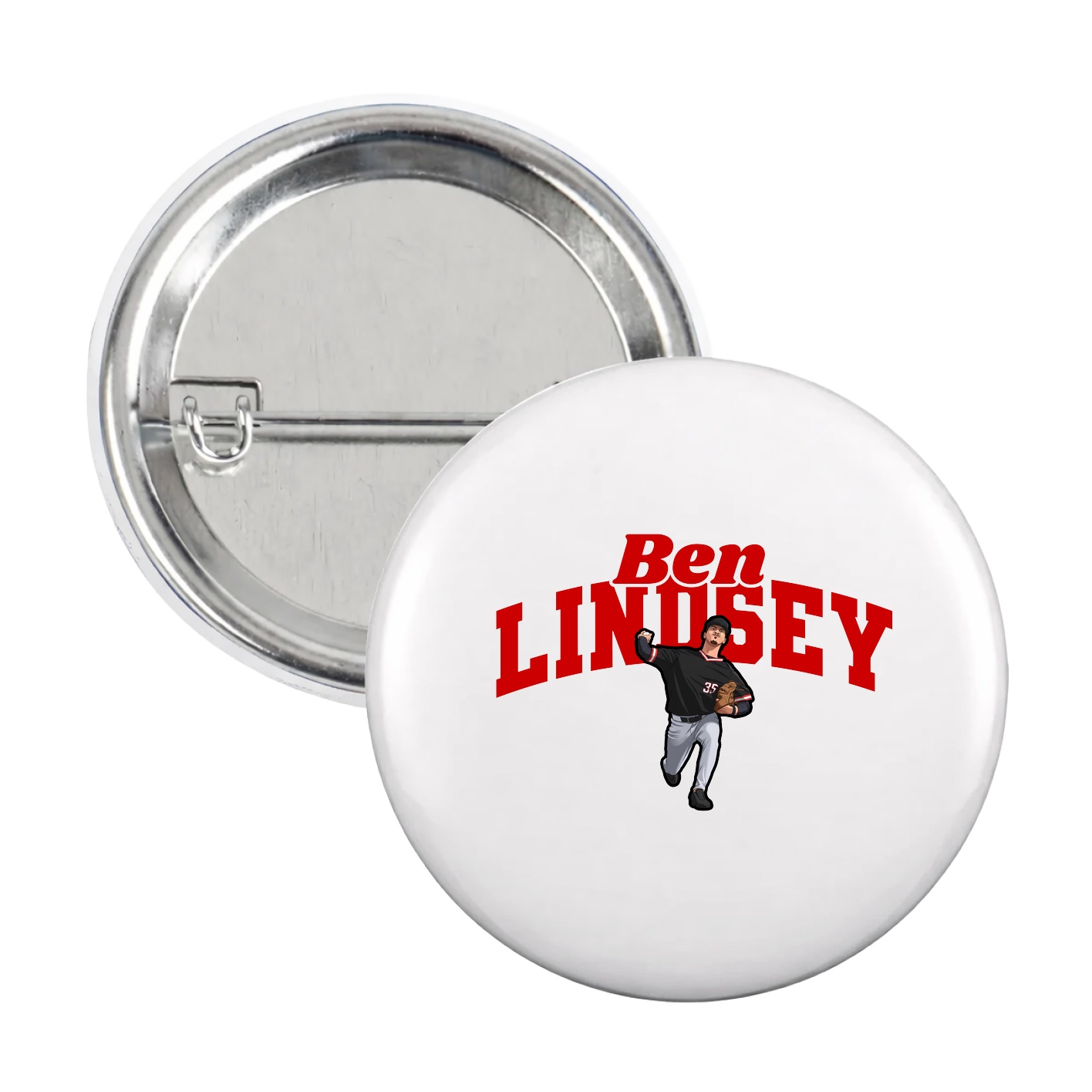 Game Day Button — Signature Arch in White
