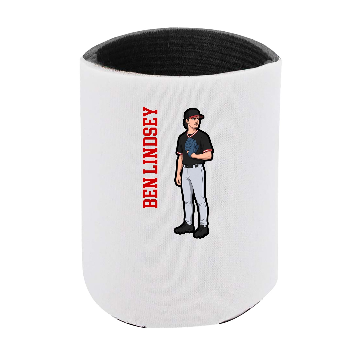 Can Holder — Name Vertical in White