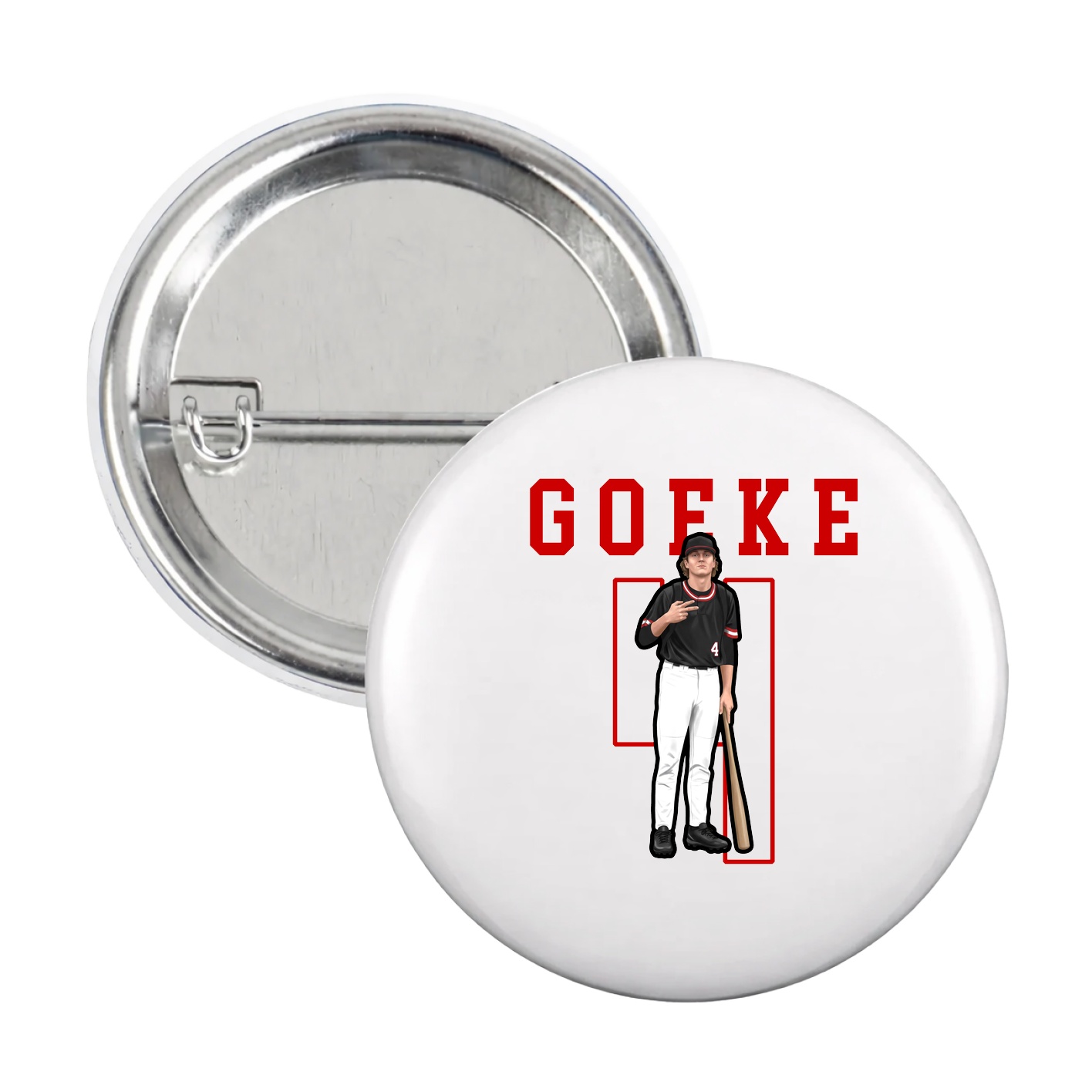 Game Day Button — Shirsey in White