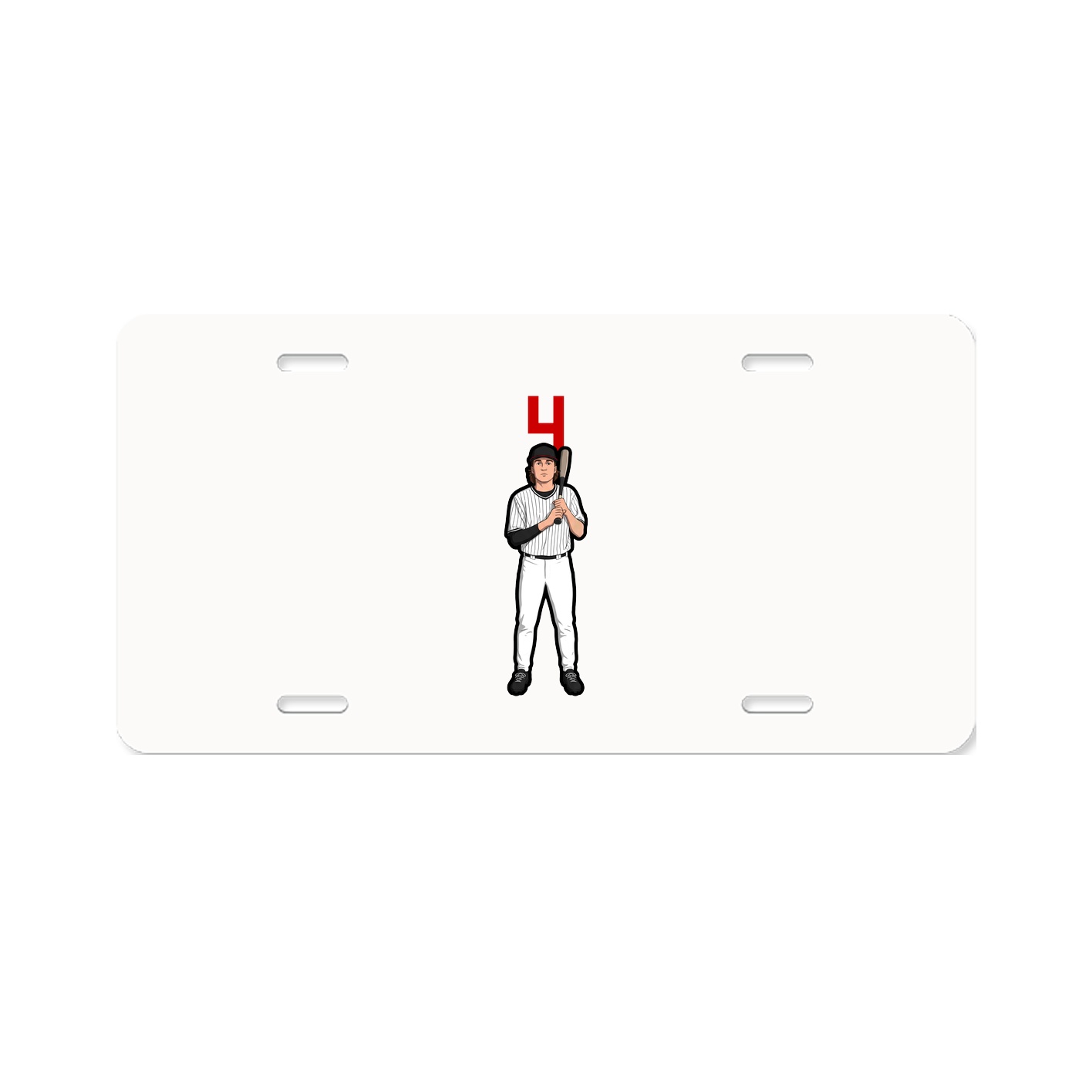 License Plate — Number Top in Classic