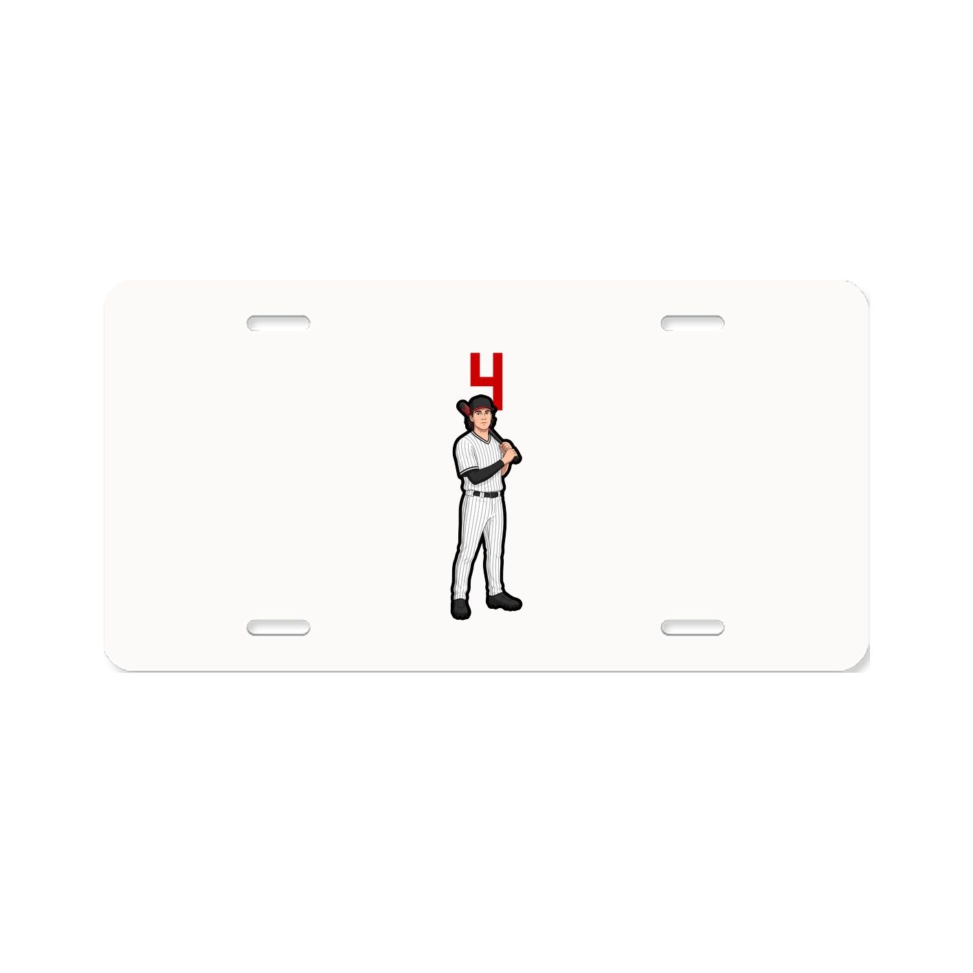 License Plate — Number Top in Classic