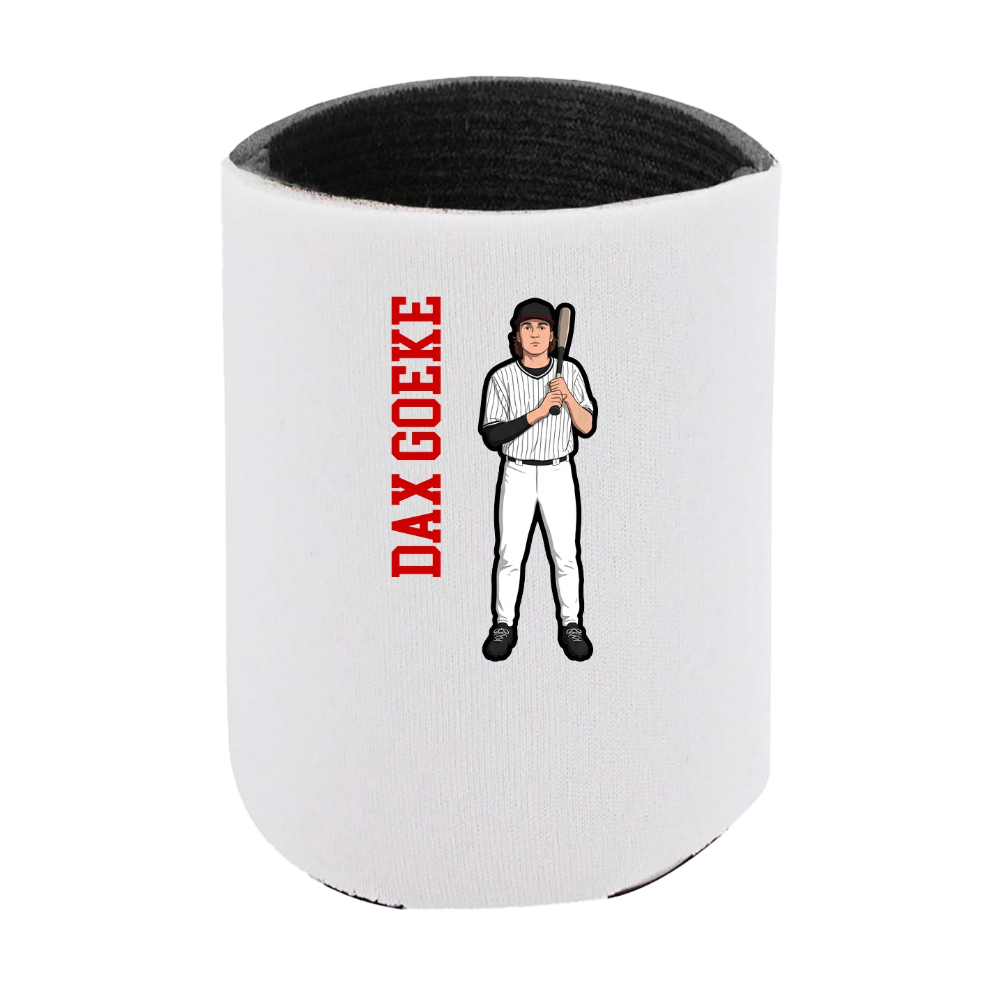Can Holder — Name Vertical in White