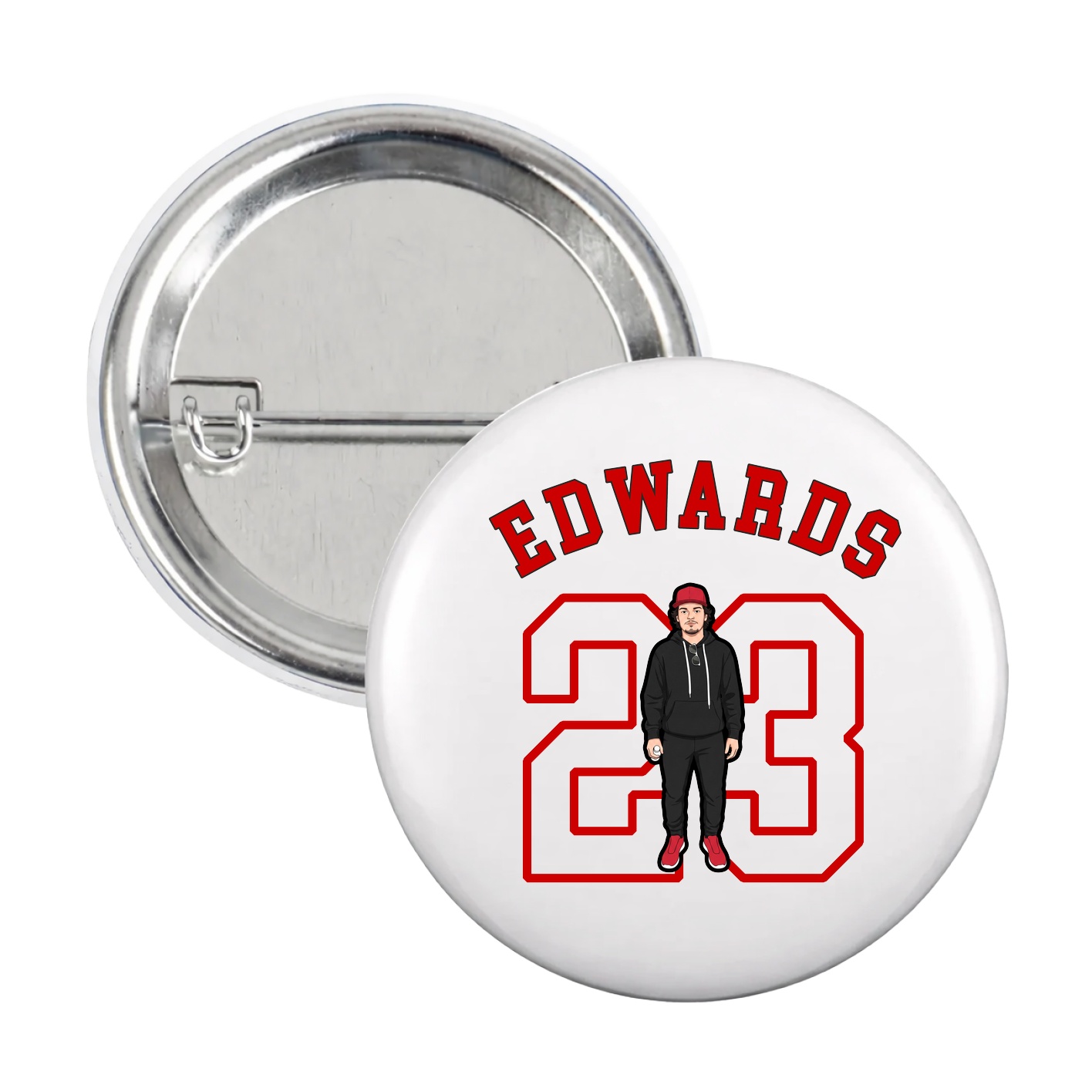 Game Day Button — Shirsey Arch in White