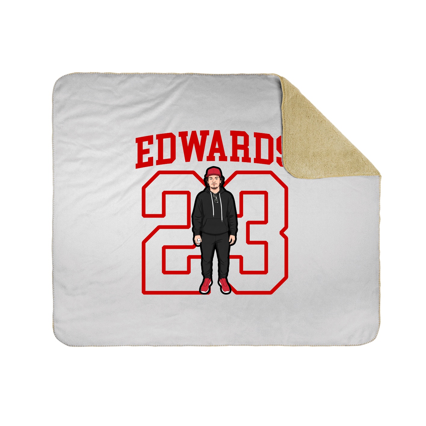 Throw Blanket — Shirsey in White