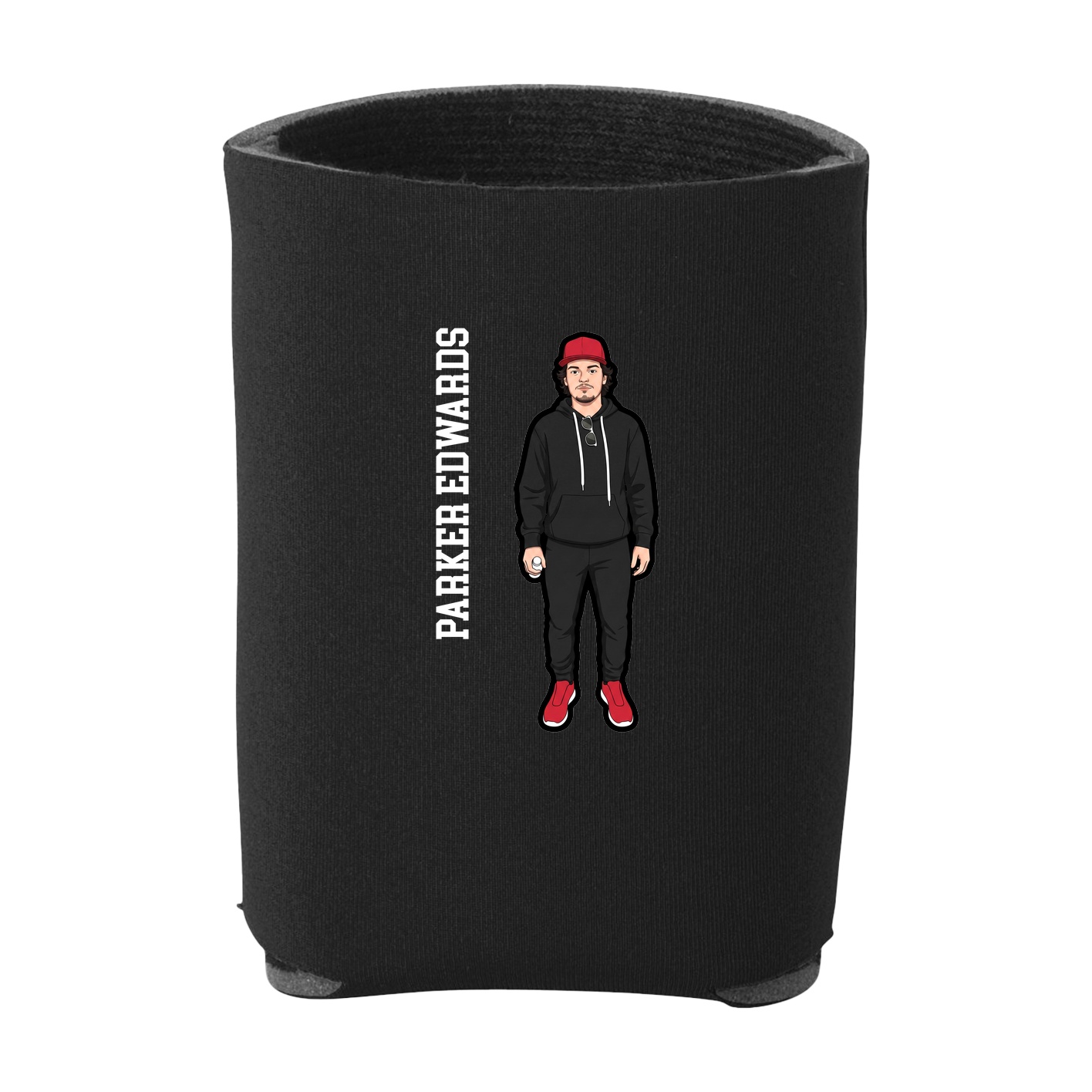 Can Holder — Name Vertical in Black