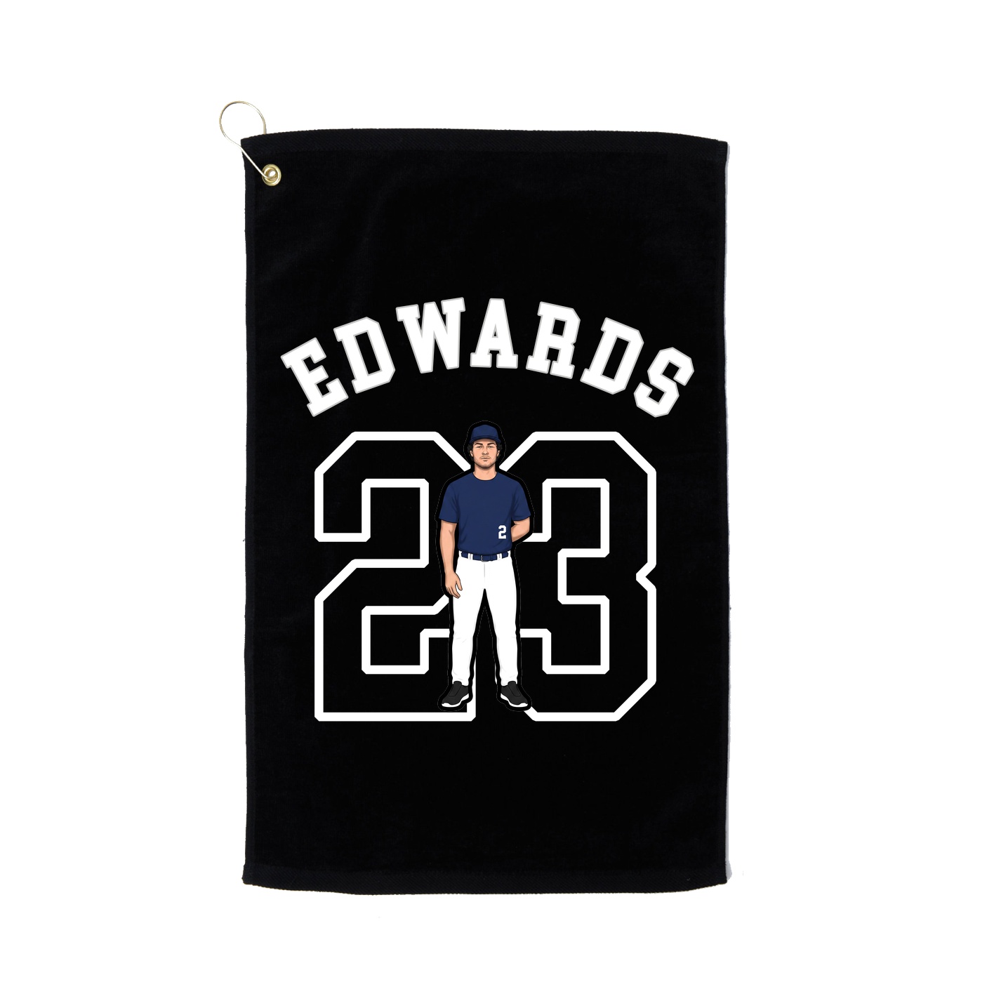 Golf Towel — Shirsey Arch in Black