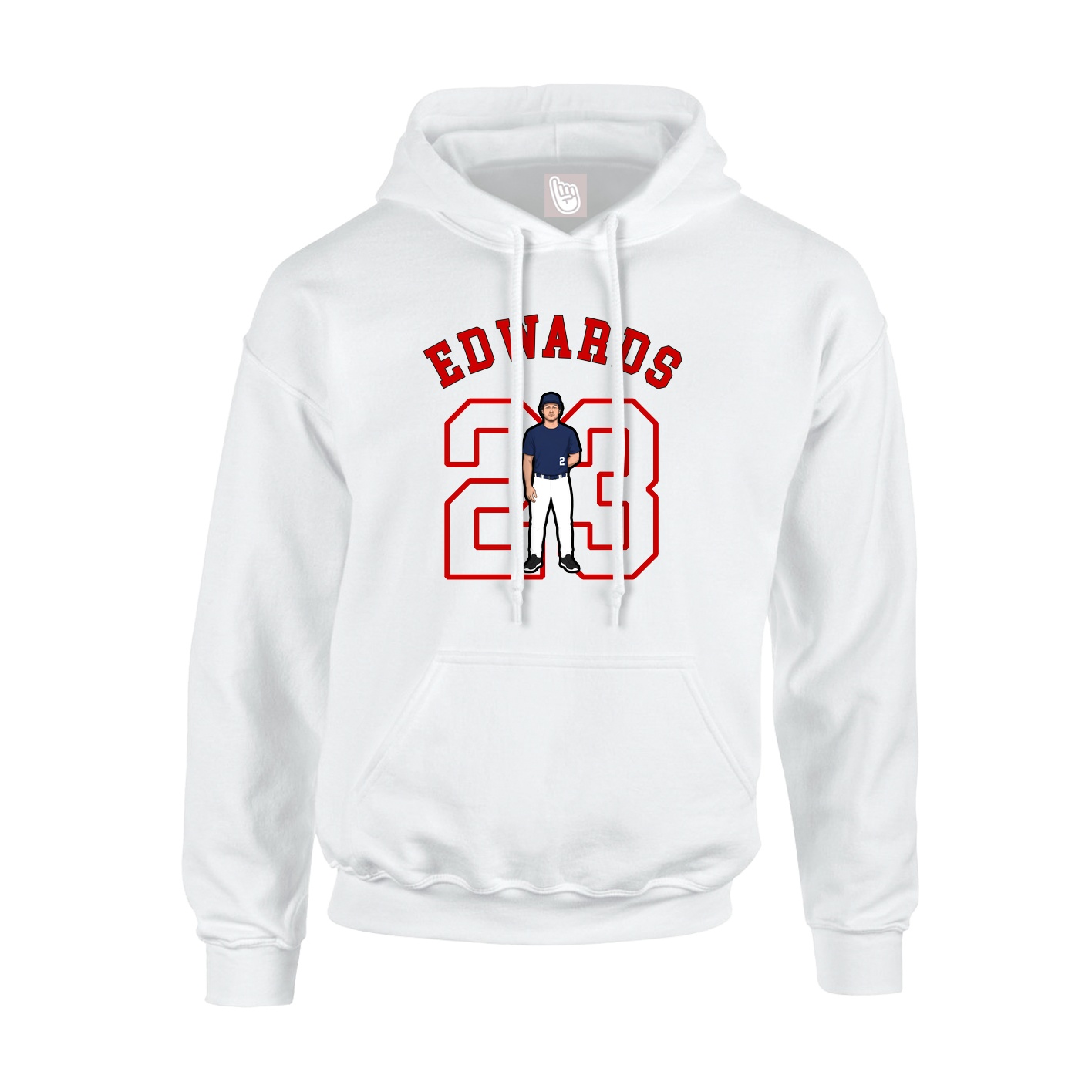 Youth Hoodie — Shirsey Arch in White