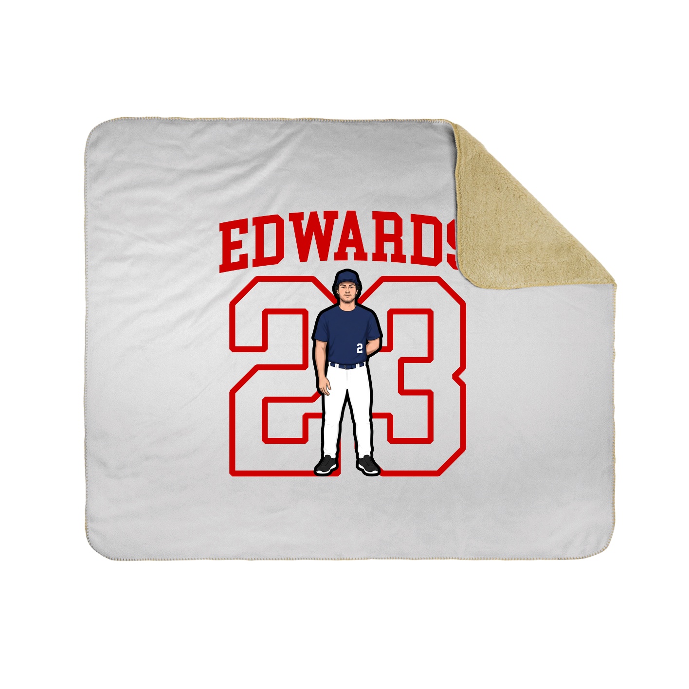 Throw Blanket — Shirsey in White