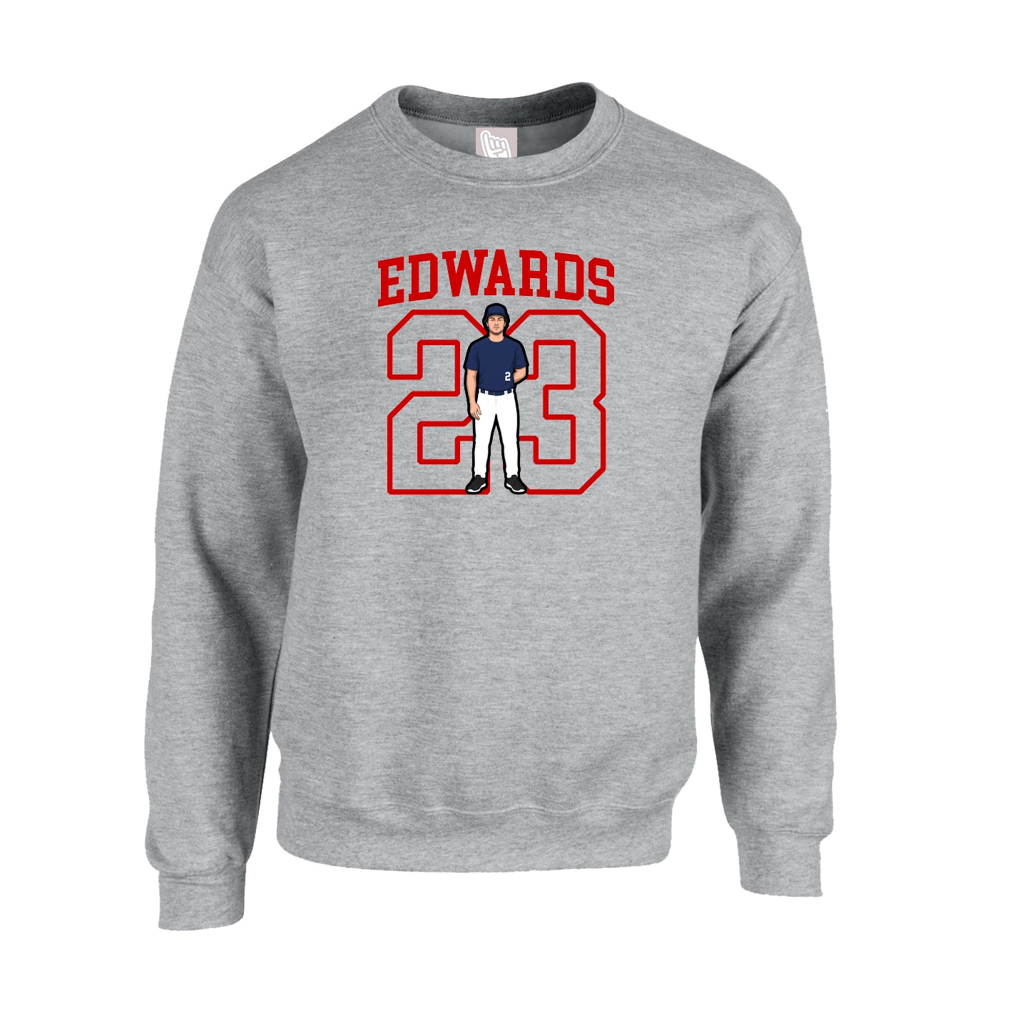 Fleece Crew — Shirsey in Grey