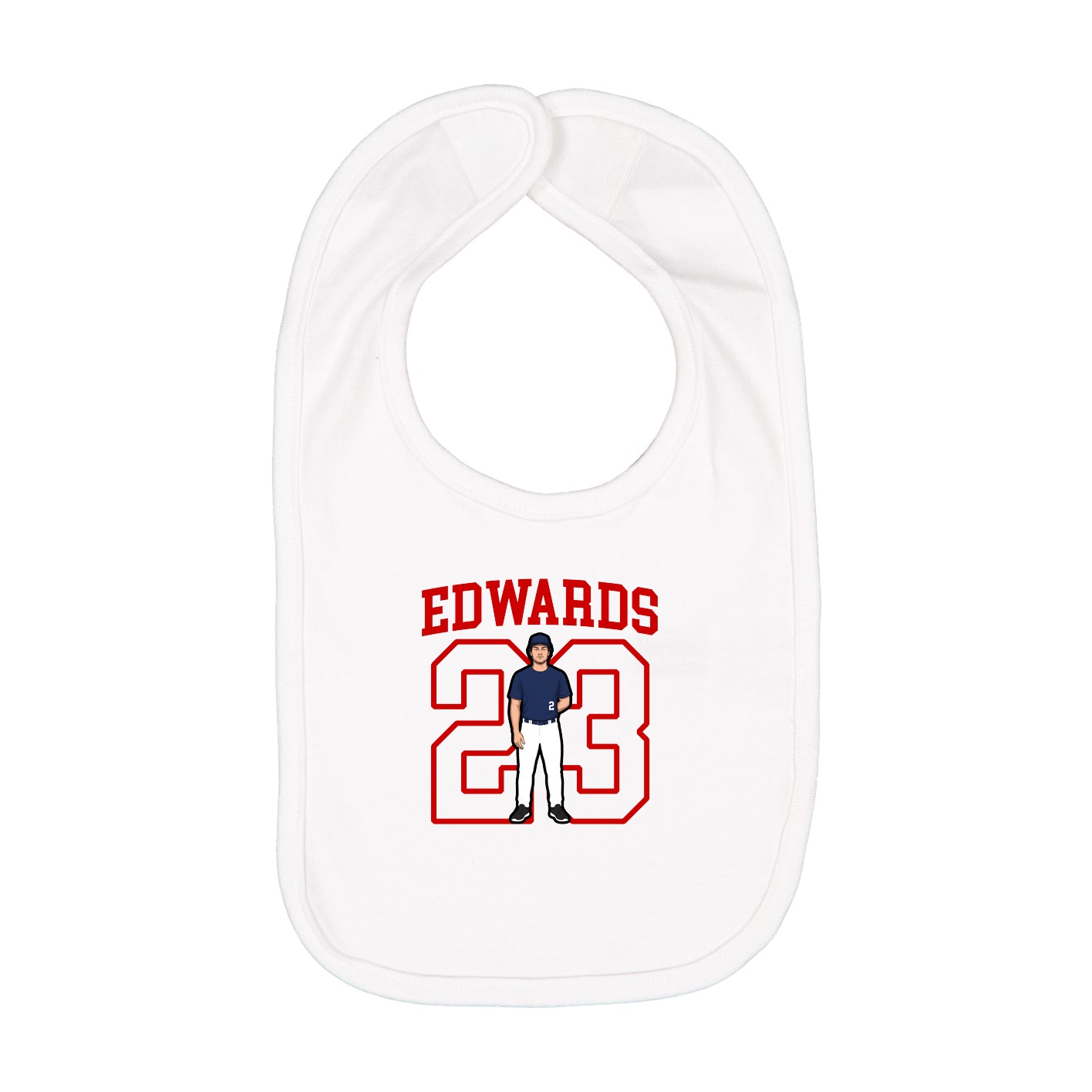 Infant Bib — Shirsey in White