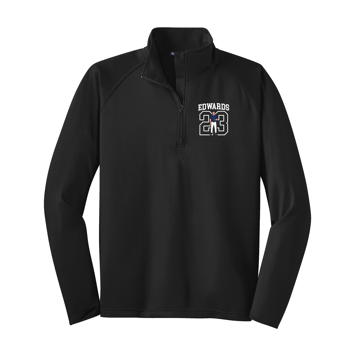Q-Zip Pullover — Shirsey in Black