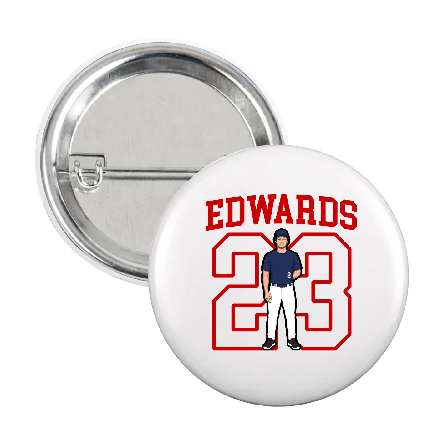 Game Day Button — Shirsey in White