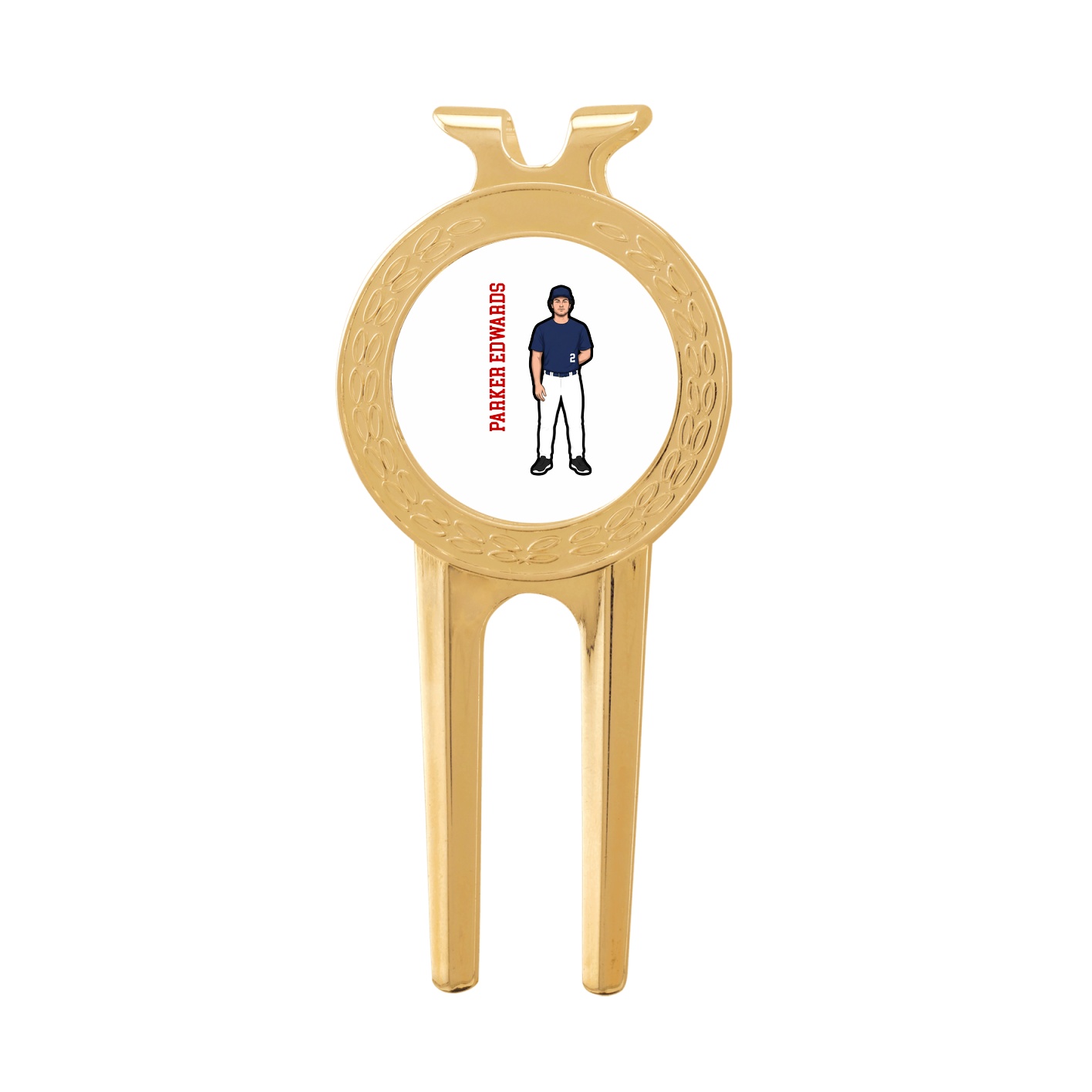 Divot Tool with Ball Marker — Name Vertical in Classic