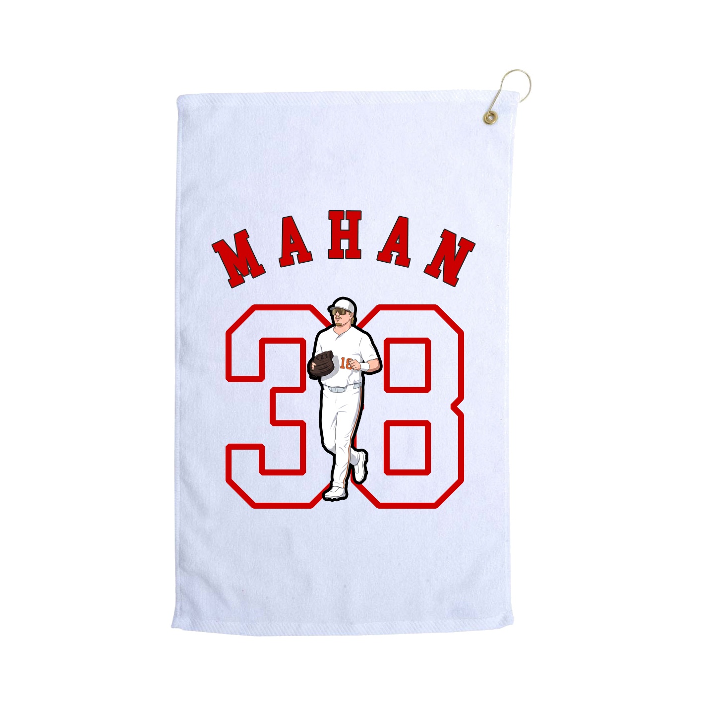 Golf Towel — Shirsey Arch in White