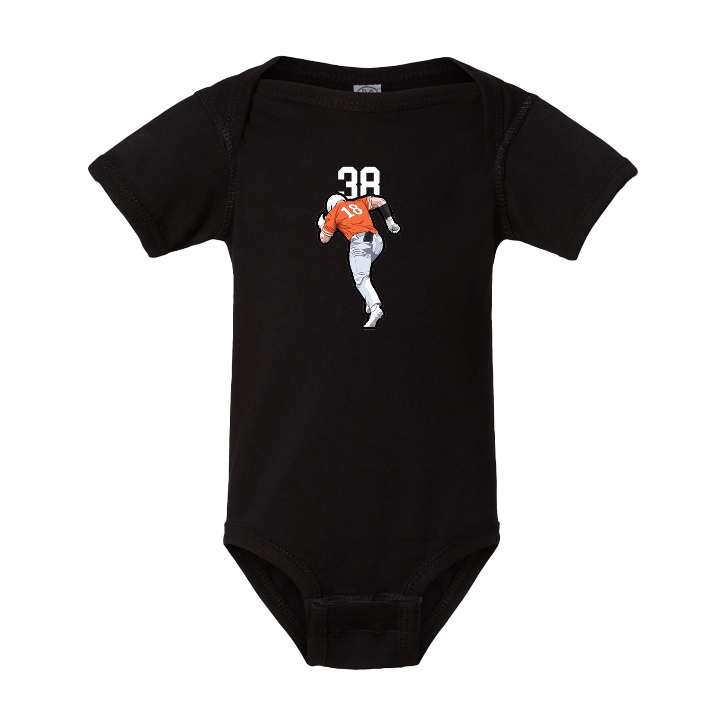 Baby Onesie — Number Top in Black
