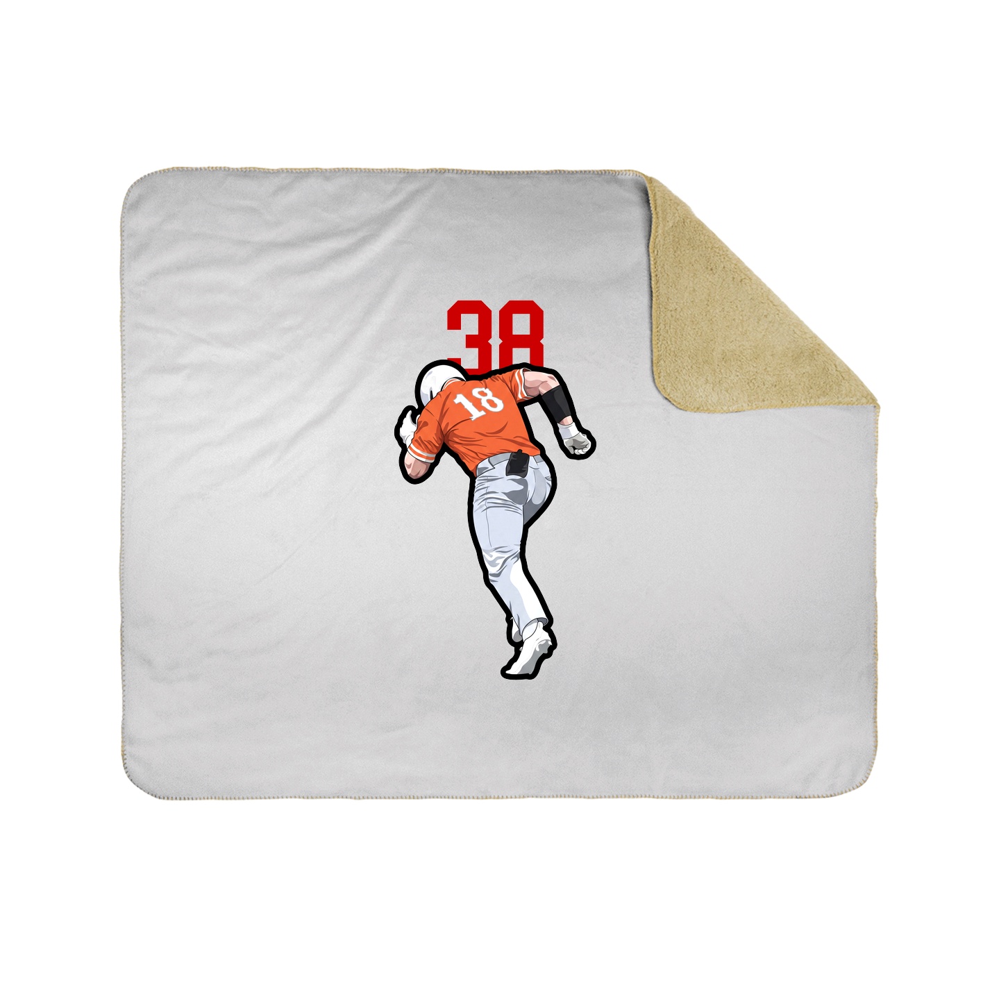 50x60 Sherpa Lined Throw Blanket