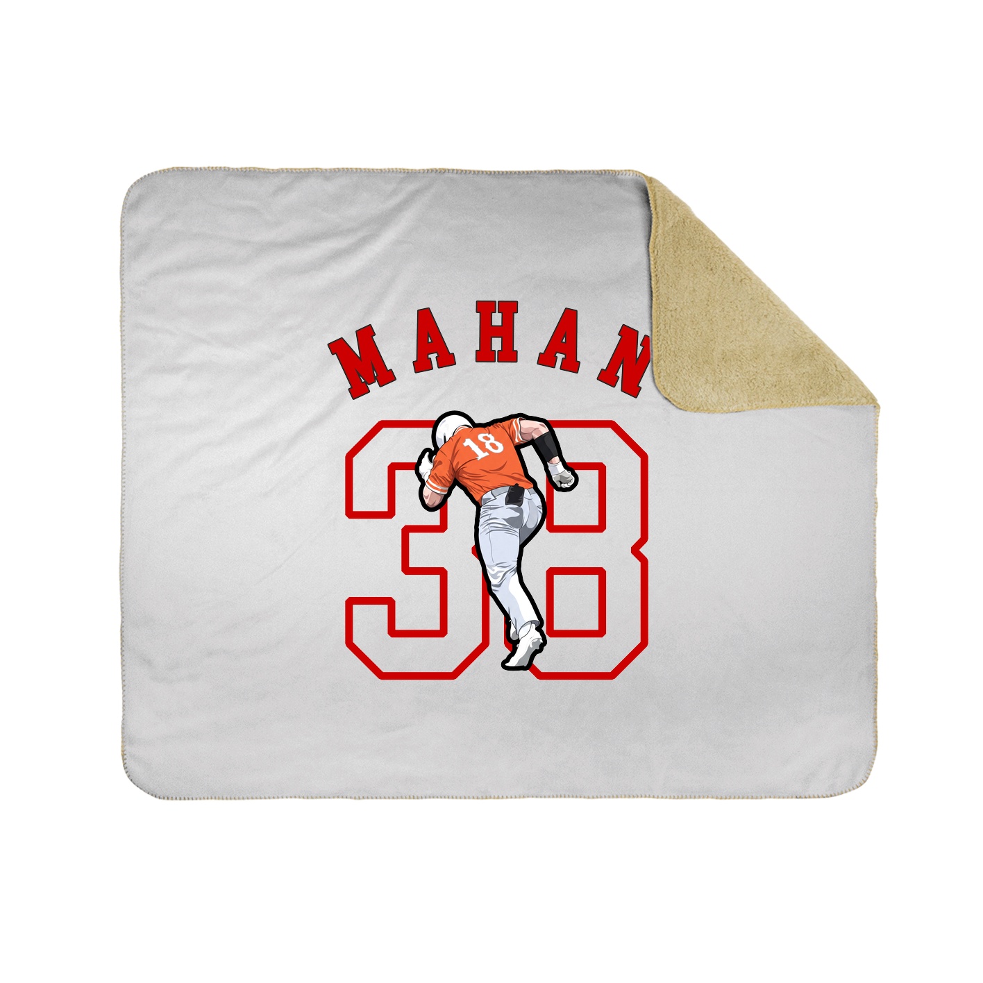 50x60 Sherpa Lined Throw Blanket