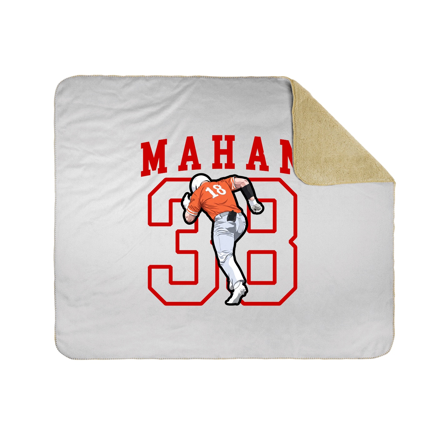 50x60 Sherpa Lined Throw Blanket