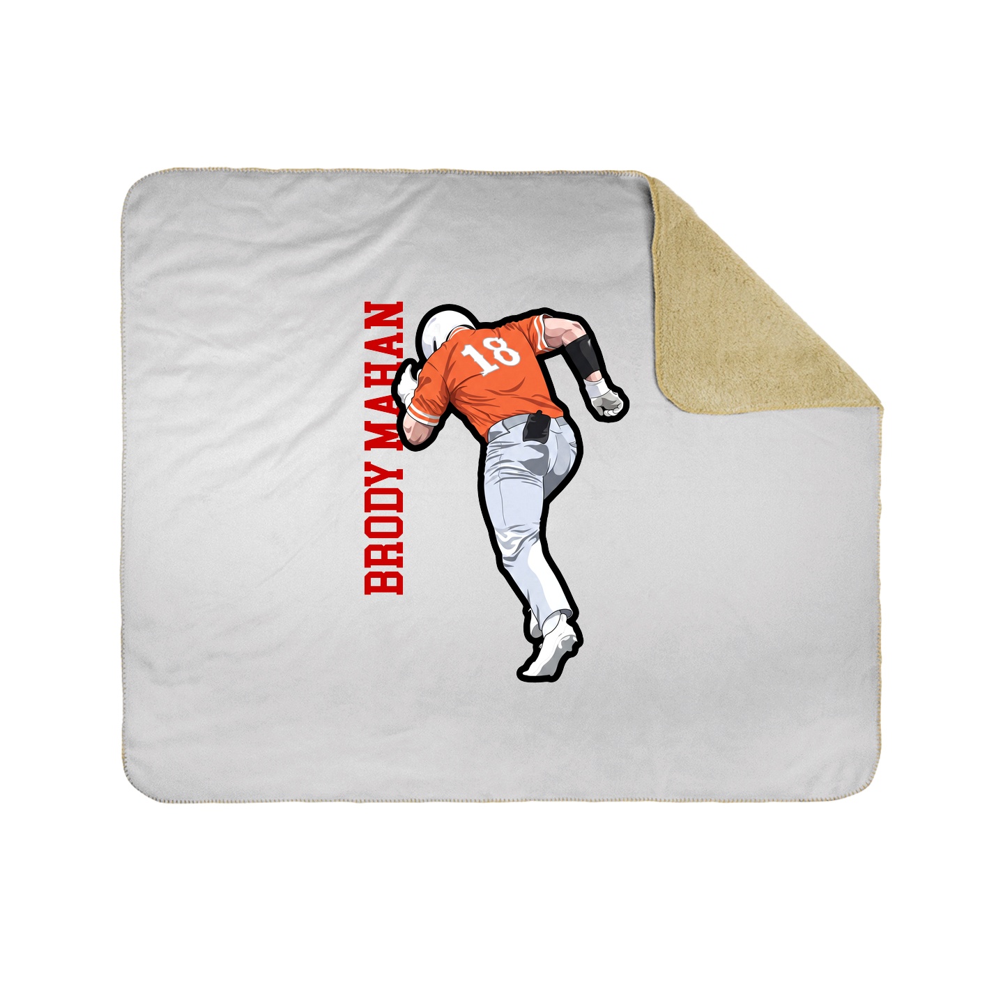 50x60 Sherpa Lined Throw Blanket