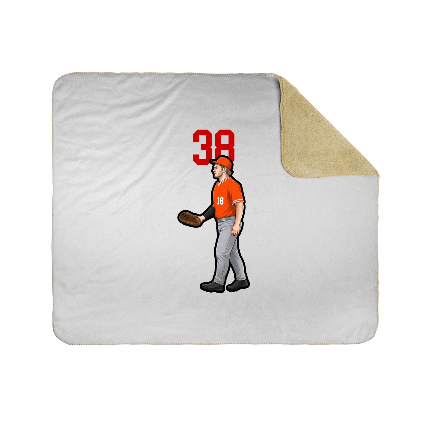 50x60 Sherpa Lined Throw Blanket