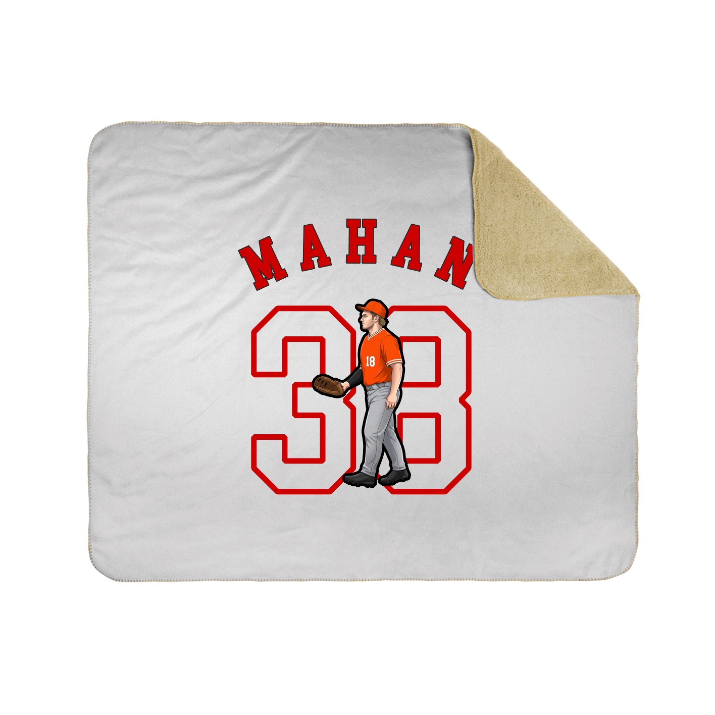 50x60 Sherpa Lined Throw Blanket