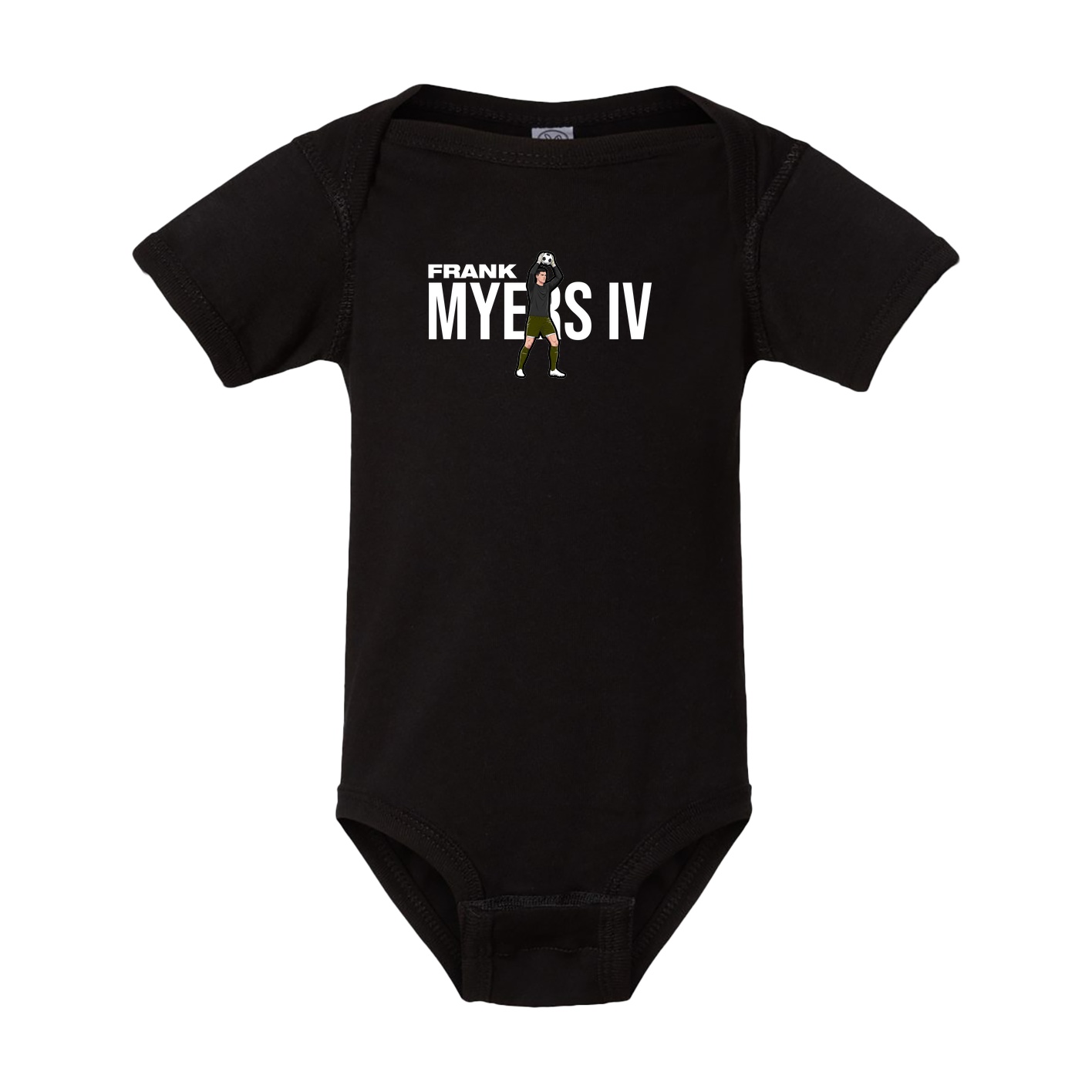 Baby Onesie — Player Name in Black