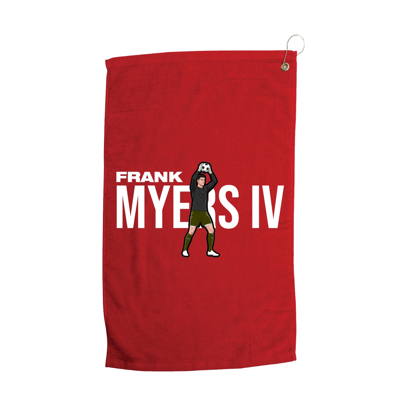 Golf Towel — Player Name in Red