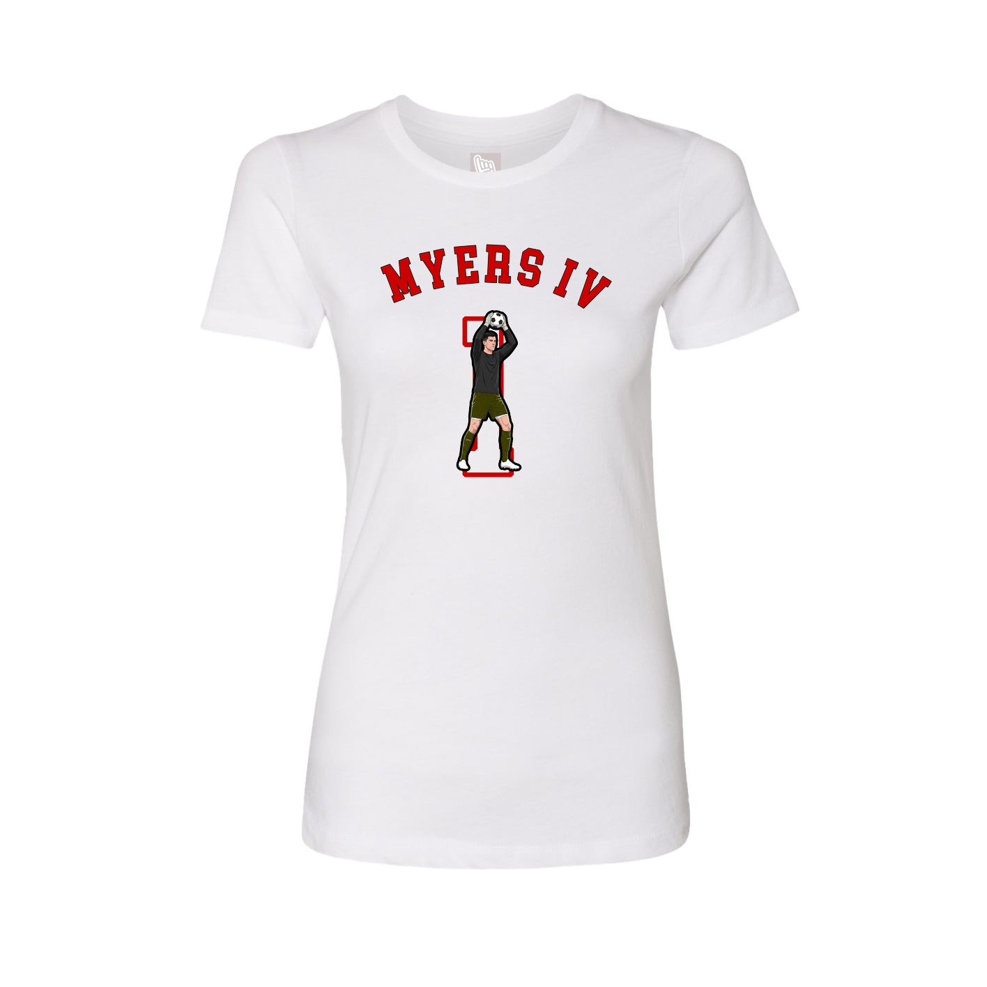 Fitted Women's Tee — Shirsey Arch in White