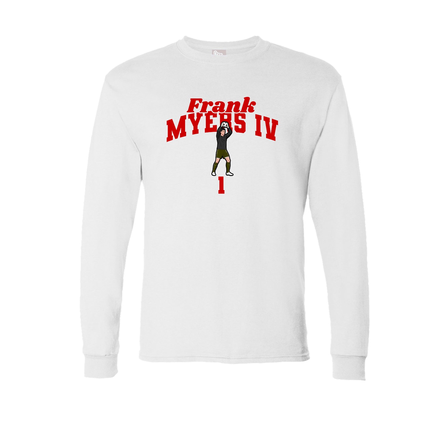 Long Sleeve Tee — Signature Arch in White