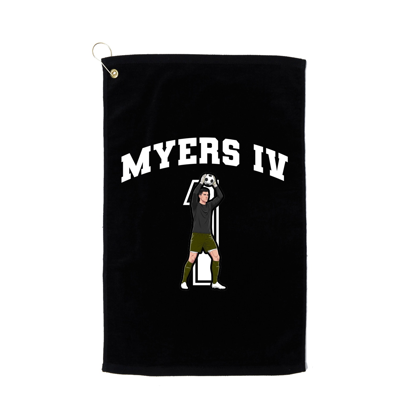 Golf Towel — Number in Black