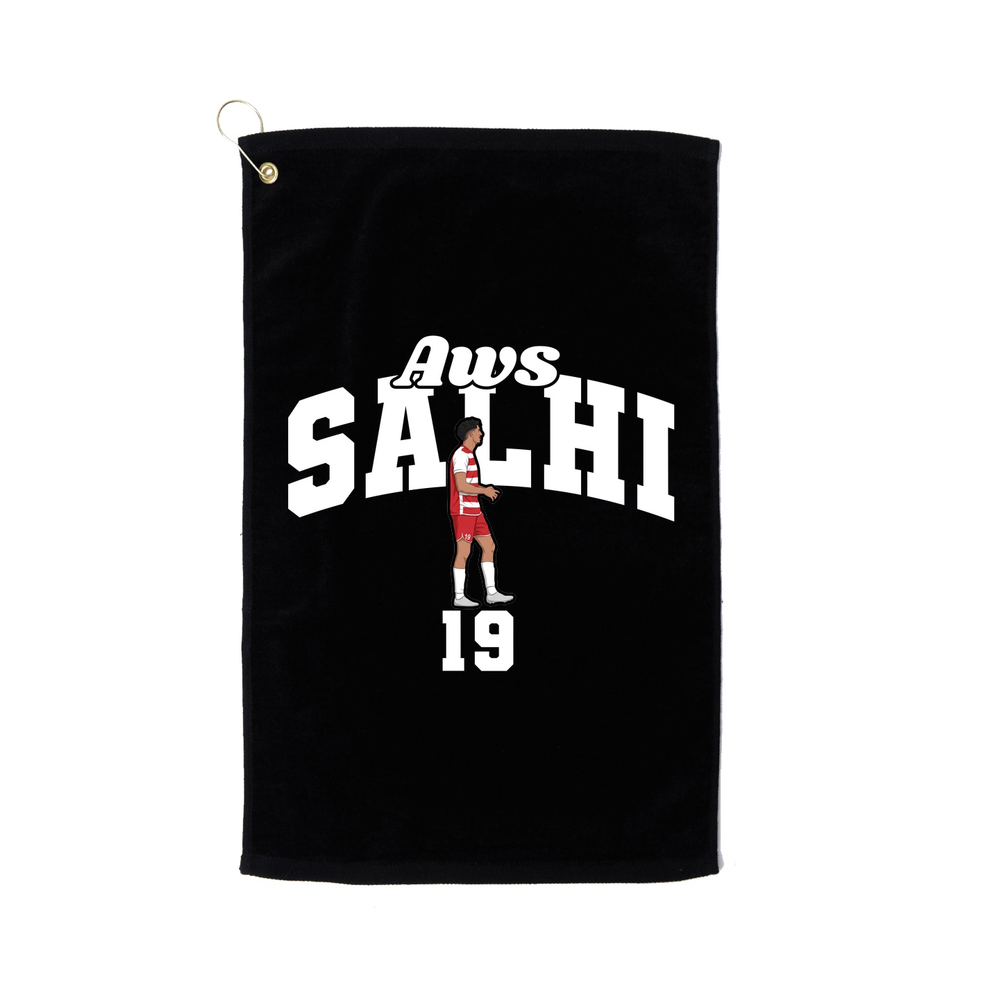 Golf Towel — Signature Arch in Black