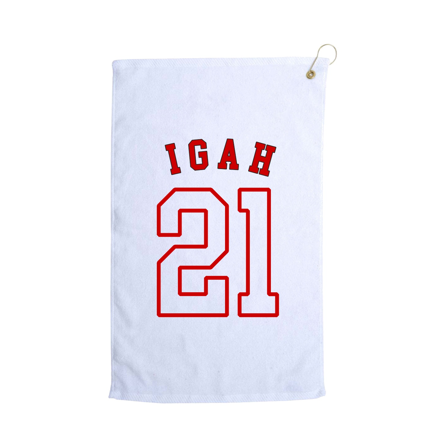 Golf Towel — Shirsey Arch in White