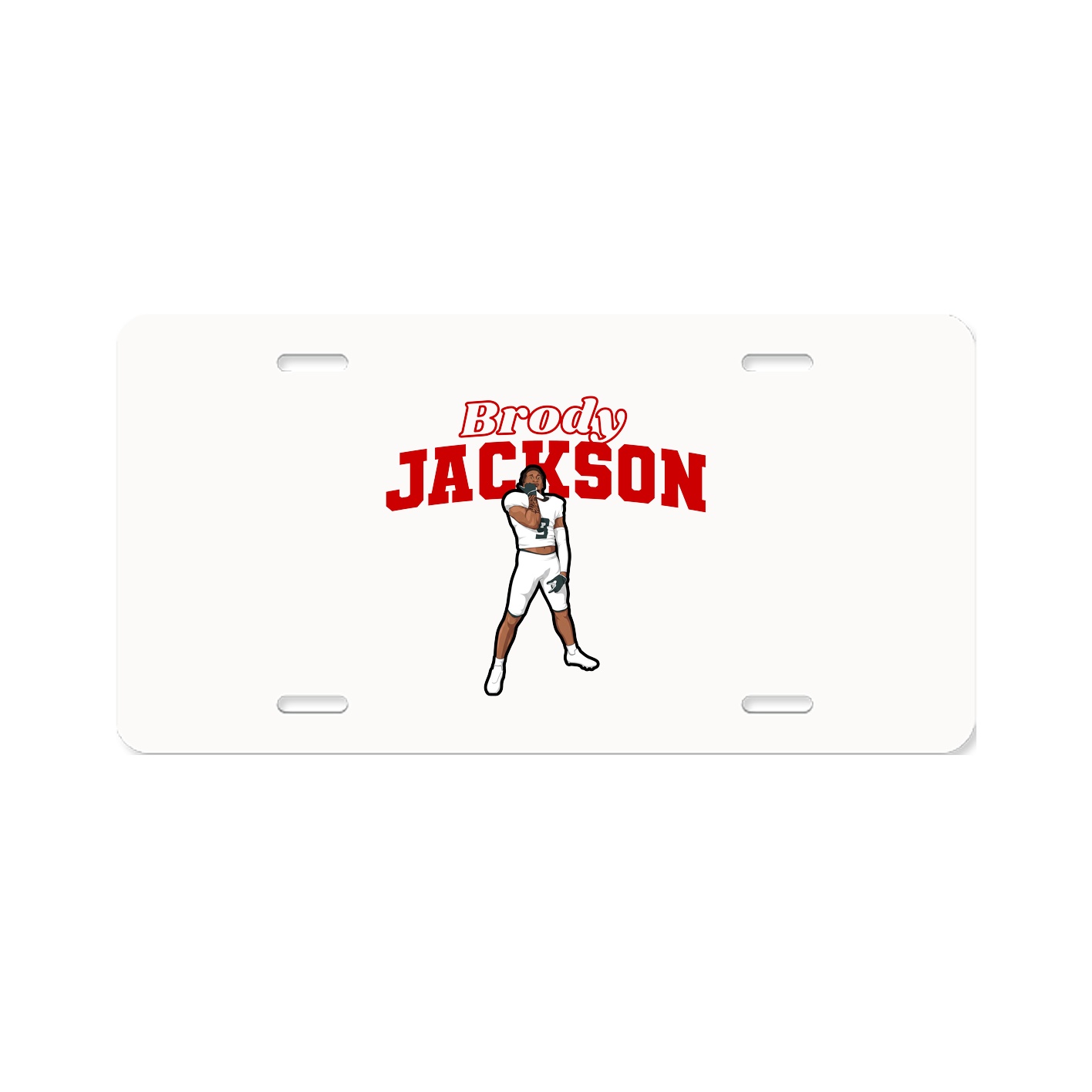 License Plate — Name Arch in Classic