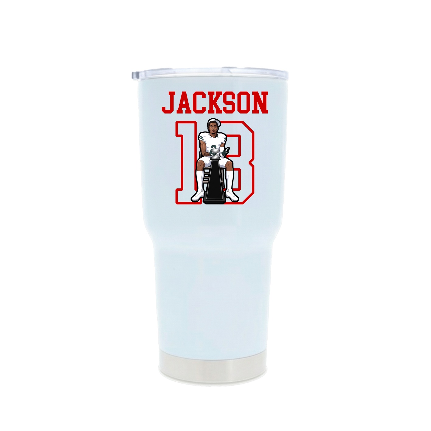 30oz Stainless Steel Tumbler — Shirsey in White