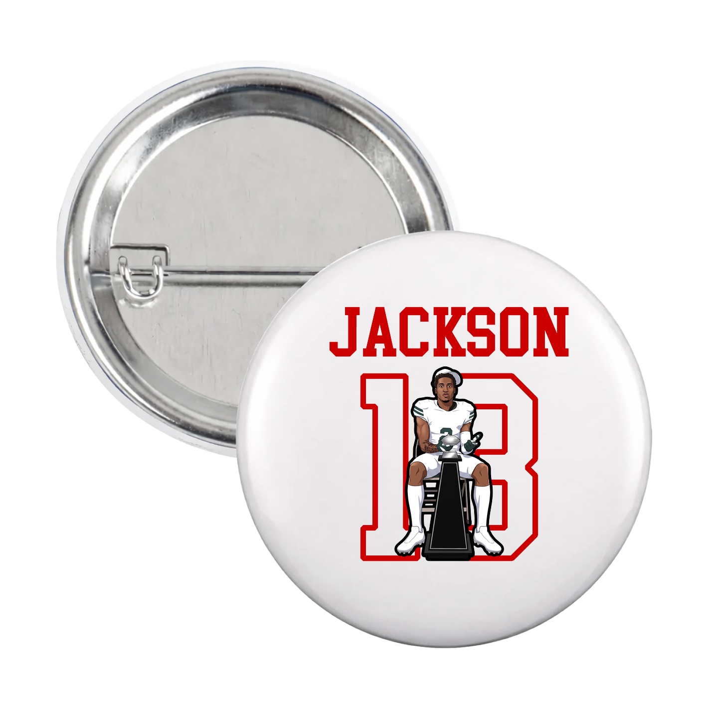 Game Day Button — Shirsey in White