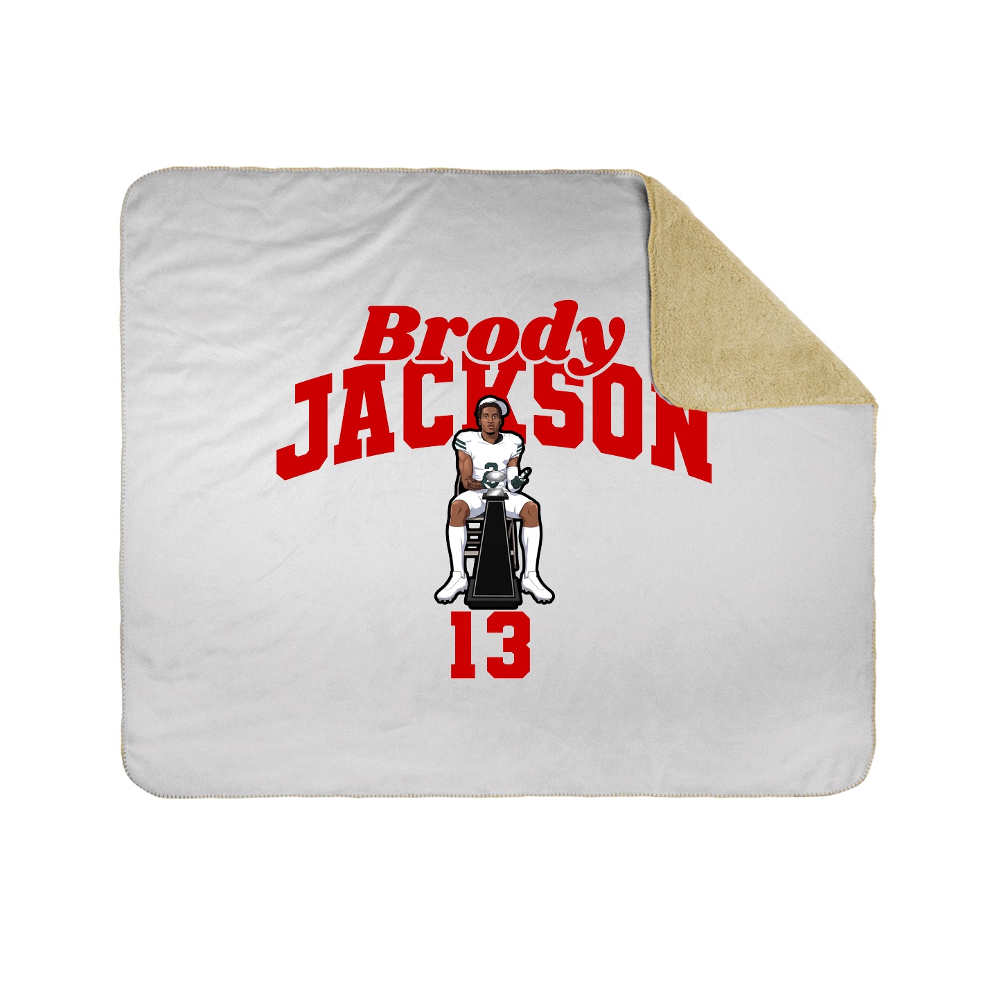 Throw Blanket — Signature Arch in White