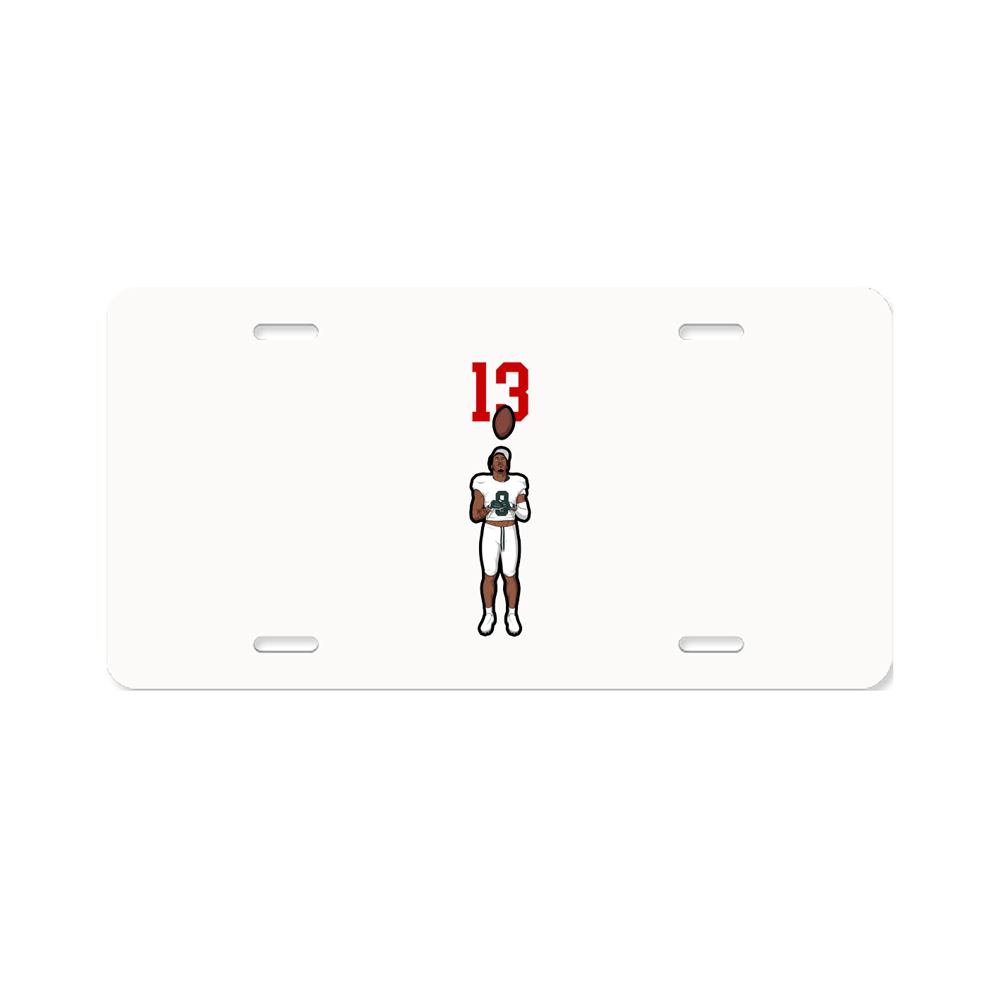 License Plate — Number Top in Classic