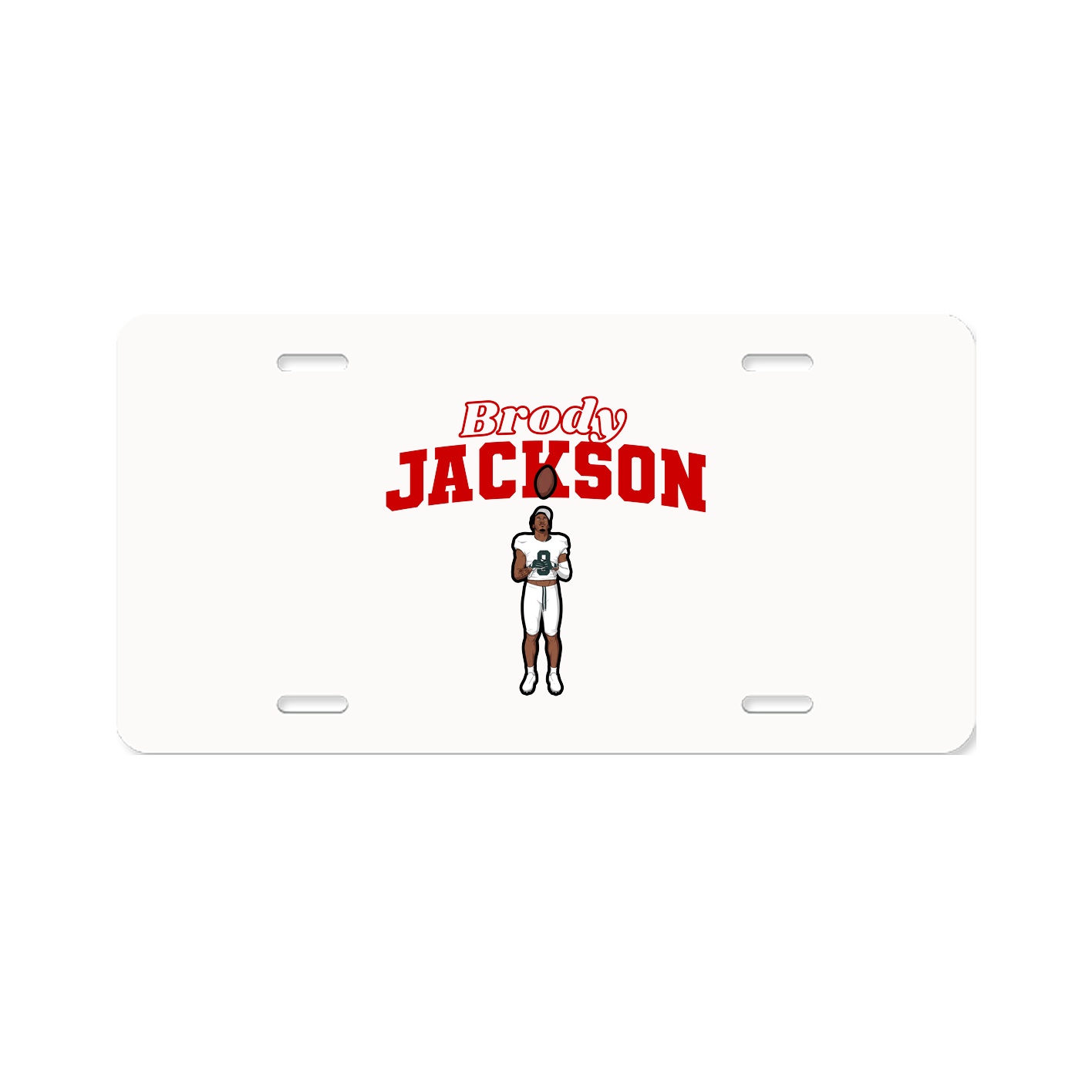 License Plate — Name Arch in Classic
