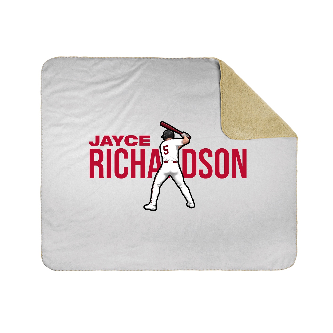 Throw Blanket — Player Name in White