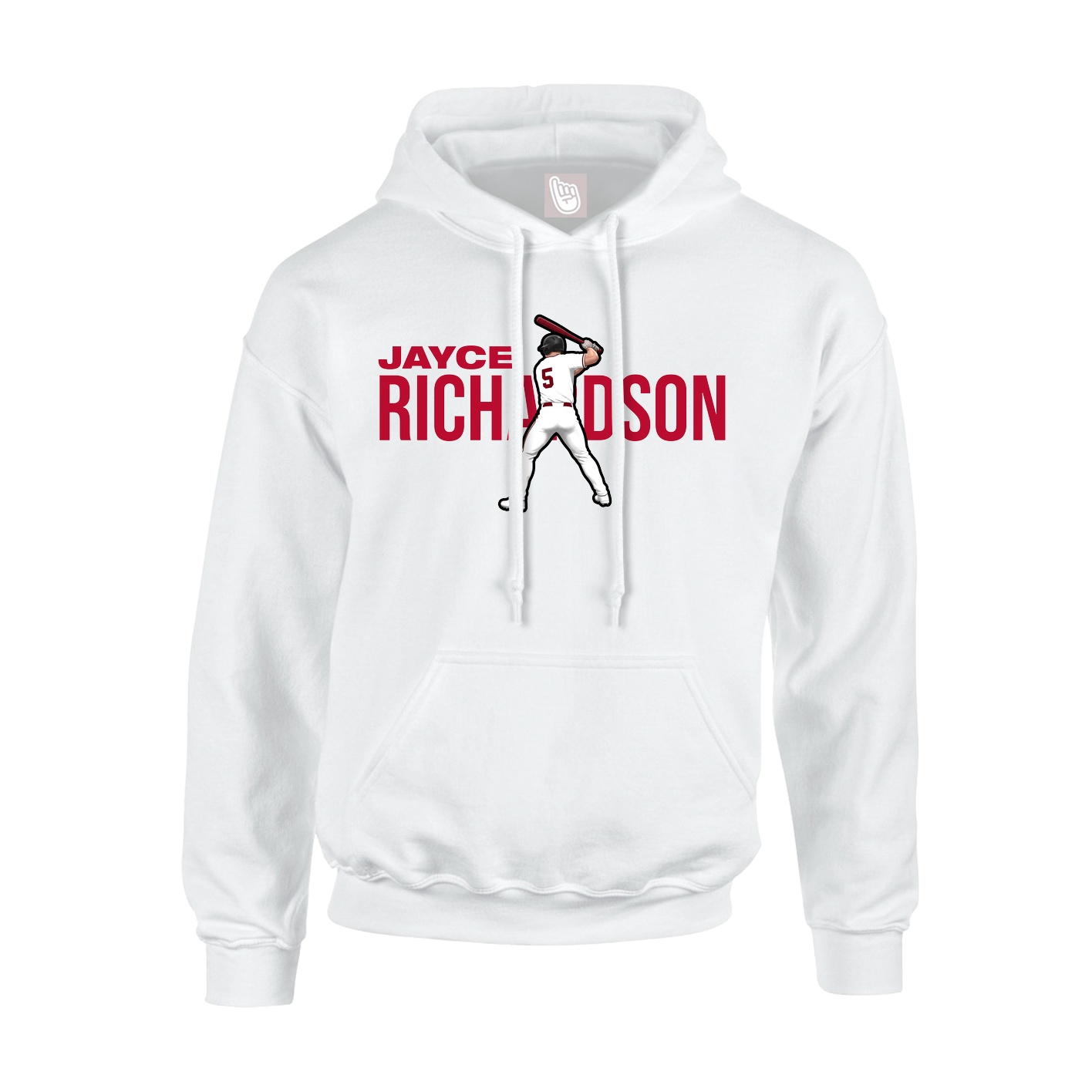 Youth Hoodie — Player Name in White