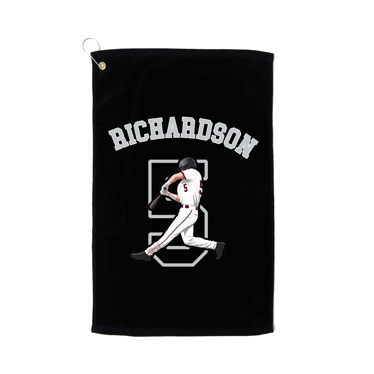 Golf Towel — Shirsey Arch in Black